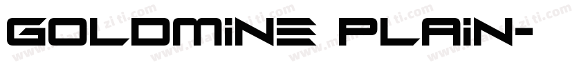 GoldMine Plain字体转换